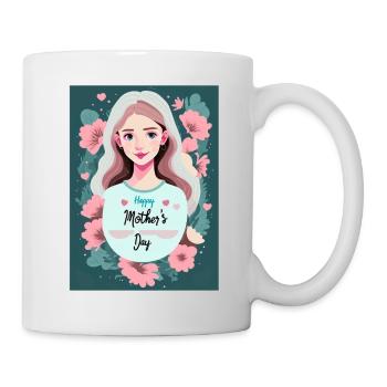 Floral Mother's Day Greetings - Mug - white - Right