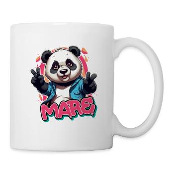 MARE - Schöner Mädchen Name mit coolem Panda - Tasse - Weiß - Rechts