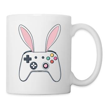 Lapin de Pâques Gamer & Gaming Streetwear Iconique - Mug blanc - blanc - Droite
