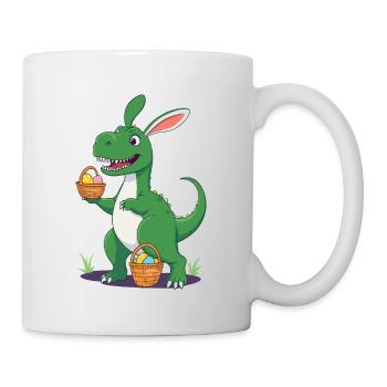 Iconic Easter Dinosaur Dinosaur Easter Bunny - Mug - white - Right