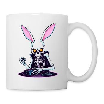 Lapin de Pâques Gamer et Design de streetwear de jeu - Mug blanc - blanc - Droite