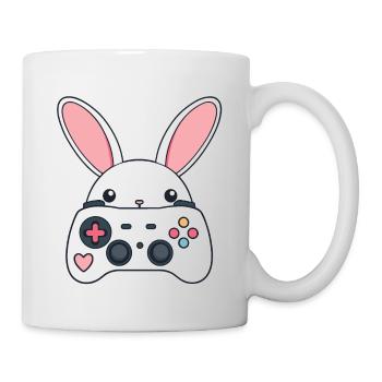 Osterhase Gamer Ikonisches Ostern Gaming - Tasse - Weiß - Rechts