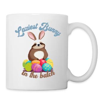 Funny Saying Cute Easter Sloth Lazy - Mug - white - Right