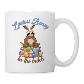 Drôle de dicton paresseux lapin de Pâques douce Pâques - Mug blanc - blanc - Droite