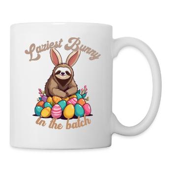 Drôle de dicton Mignon Pâques paresseux paresseux paresseux - Mug blanc - blanc - Droite