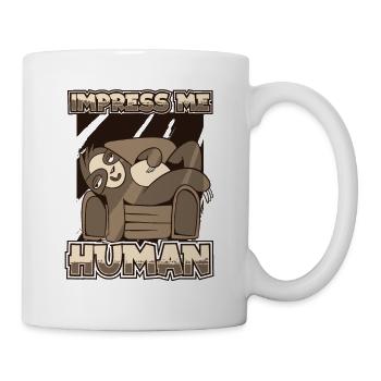 Impress Me Humain à gorge brune Pilosa folivora - Mug blanc - blanc - Droite