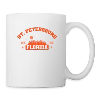 Saint-Pétersbourg, ville de Floride aux États-Unis - Mug blanc - blanc - Droite