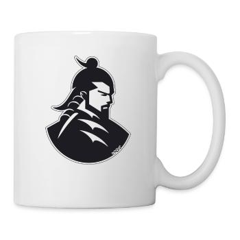 A samurai in the shadows - Mug - white - Right