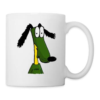 Der lustigste Cartoon-Hund aller Zeiten - Tasse - Weiß - Rechts