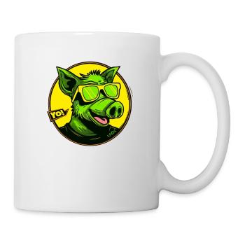 The coolest pig, yo - Mug - white - Right
