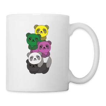 Ceterosexual Flag Pride LGBTQ Cute Panda - Mug - white - Right