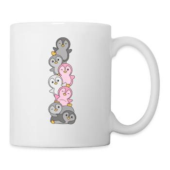 Demigirl Flag Pride LGBTQ Cute Penguin - Mug - white - Right