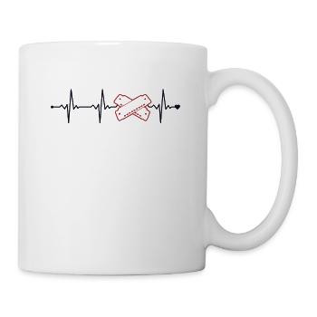 Harmonica Heartbeat Harmonist Harmonicist - Mug blanc - blanc - Droite