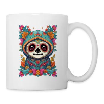Faultier Ikonischer Zuckerschädel Mexiko - Tasse - Weiß - Rechts
