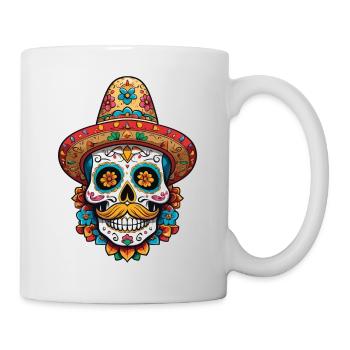 Design streetwear emblématique de Sugar Skull Mexico - Mug blanc - blanc - Droite