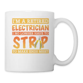Ich bin ein pensionierter Elektriker, der nicht me - Tasse - Weiß - Rechts