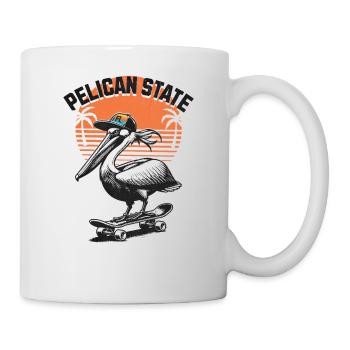 Pelican State Florida USA Skater Pelikan - Tasse - Weiß - Rechts