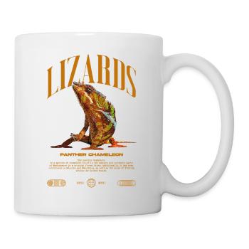 Panther Caméléon Streetwear Lézard Keeper - Mug blanc - blanc - Droite