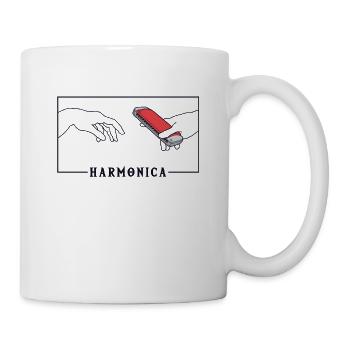 Michel-Ange Création de la bouche d’harmonica d’Adam - Mug blanc - blanc - Droite
