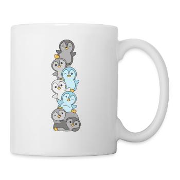 Demiboy Flag Pride LGBTQ Cute Penguin - Mug - white - Right