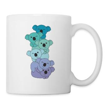 Neptunic Flag Pride LGBTQ süßer Koala Stapel - Tasse - Weiß - Rechts