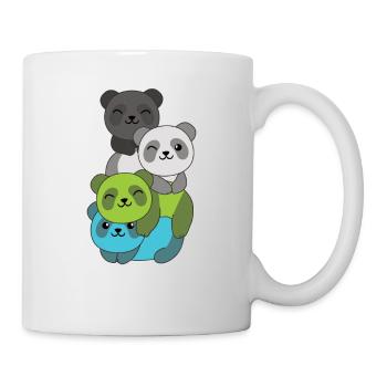 Quiosexual Flag Pride LGBTQ Cute Panda - Mug - white - Right
