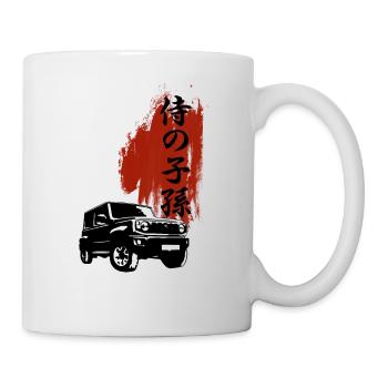 Jimny 4x4 Offroad Nachfahre des Samurai - Tasse - Weiß - Rechts