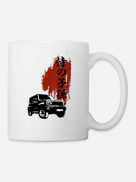 Jimny 4x4 Offroad Descendant of the Samurai - Mug - white