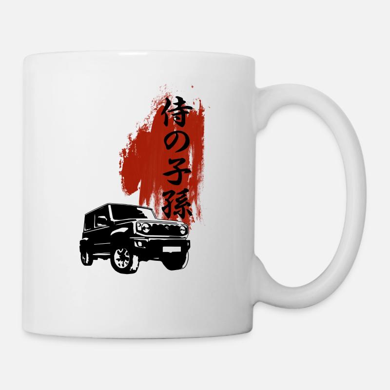 Jimny 4x4 Offroad Nachfahre des Samurai - Tasse - Weiß