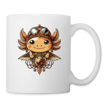 Kawaii Steampunk Axolotl Fantasy Axolotl Lover - Mug - white - Right