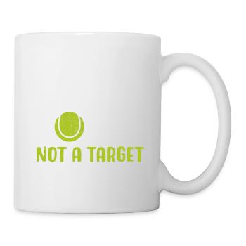 Ich bin ein Tennistrainer und keine Zielscheibe - Tasse - Weiß - Rechts