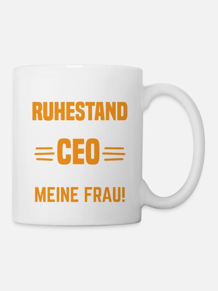 Ruhestand Witzig Pension Rentner Rente - Tasse - Weiß