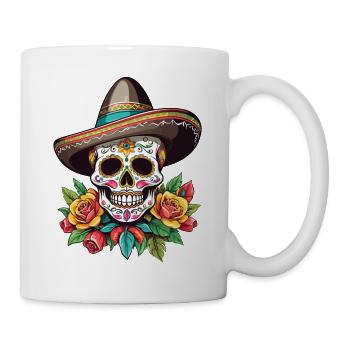 Iconic Sugar Skull Mexico Streetwear - Mug - white - Right