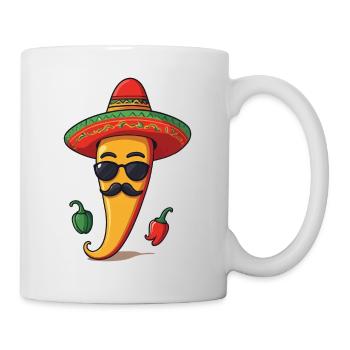 Aesthetic Chili Streetwear Heißer Scoville Stil - Tasse - Weiß - Rechts