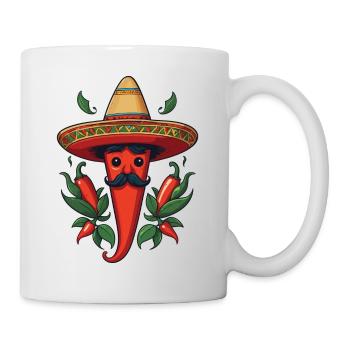 Aesthetics Chili Streetwear Mexican Hot - Mug - white - Right