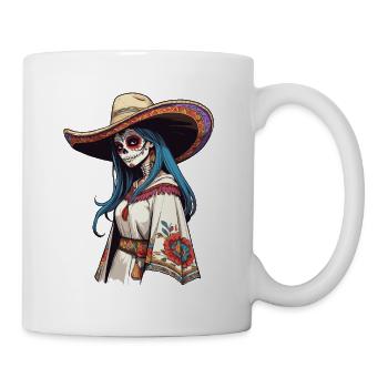 Iconic Sugar Skull Mexico Skull Streetwear - Mug - white - Right