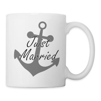 Juist Married Anker - Tasse - Weiß - Rechts