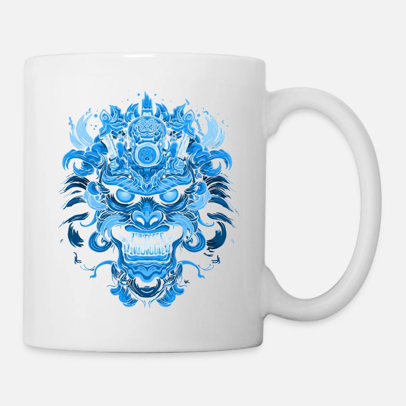 Fantasy Dragon Anime Dragon Head Reptile mythique - Mug blanc - blanc