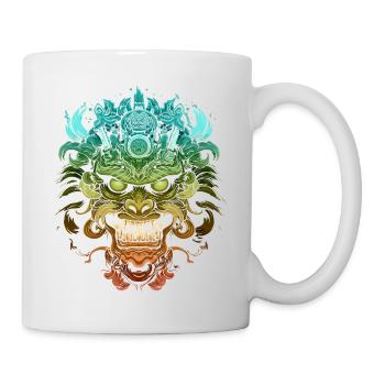 Fantasy Dragon Anime Dragon Head Reptile mythique - Mug blanc - blanc - Droite