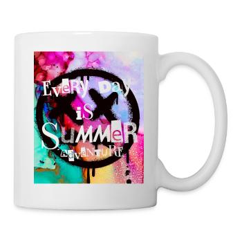 Every day is summeradventure - Mug blanc - blanc - Droite