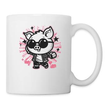 Super Glacières Disco Pig - Mug blanc - blanc - Droite