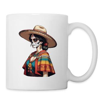 Iconic Sugar Skull Mexico Skull Streetwear - Mug - white - Right