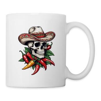 Esthétique Chili Skull Design Style mexicain - Mug blanc - blanc - Droite