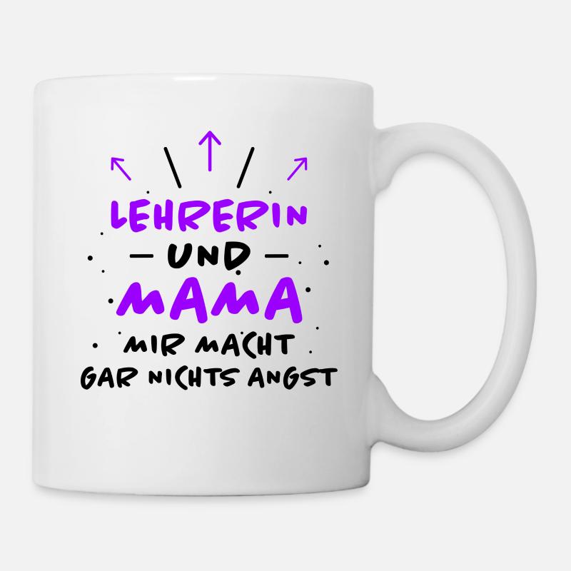Lehrerin Spruch Lehrer Lustiges Lehrerin Geschenk - Tasse - Weiß