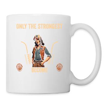Des femmes fortes deviennent camionneuses - Mug blanc - blanc - Droite