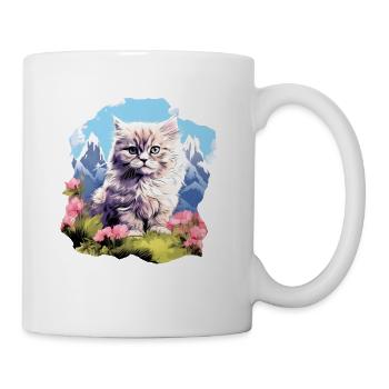 Persian Cat Perserkatze - Tasse - Weiß - Rechts