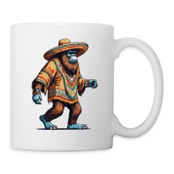Mexican Bigfoot Sasquatch Sombrero - Mug - white - Right