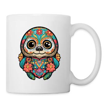 Sloth Mexico Sugar Skull Skull Streetwear - Mug - white - Right