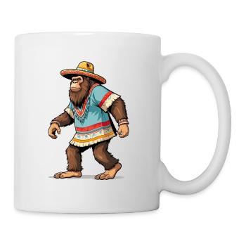 Mexicain Bigfoot Sasquatch Sombrero - Mug blanc - blanc - Droite