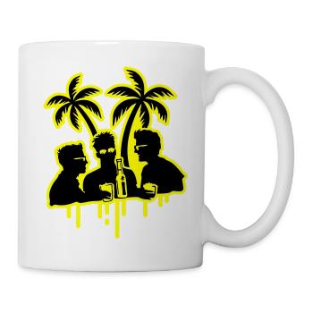 Insel Party Feiern Bier - Tasse - Weiß - Rechts
